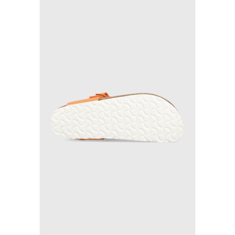 Žabky Birkenstock Gizeh dámské, oranžová barva, na plochém podpatku, 1025560
