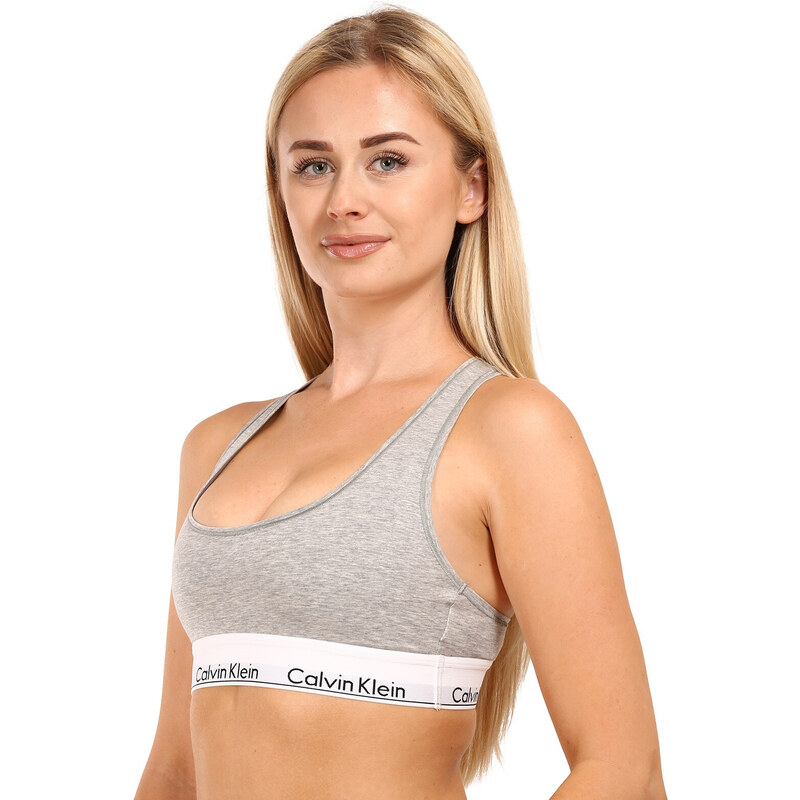 Dámská podprsenka Calvin Klein šedá (F3785E-020)