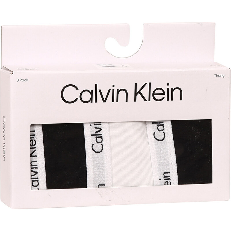 3PACK dámská tanga Calvin Klein vícebarevná