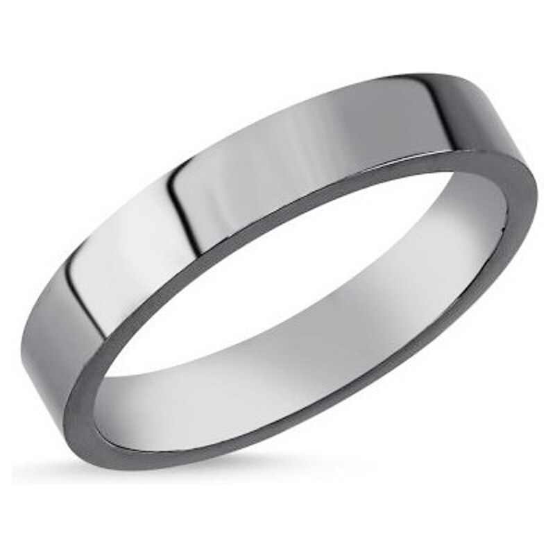 OLIVIE Pánský stříbrný prsten BLACK 7023
