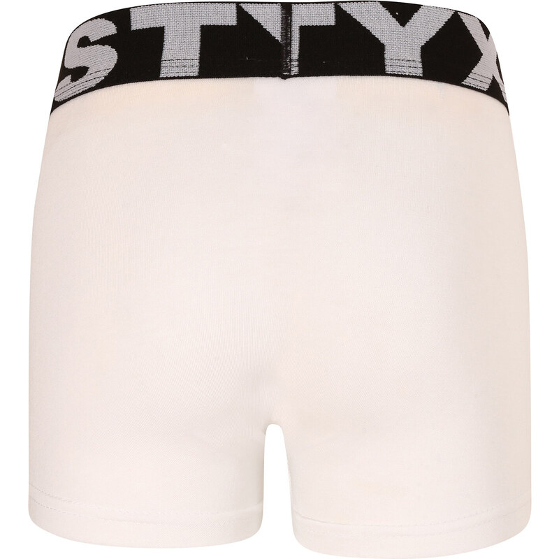 Dětské boxerky Styx sportovní guma bílé (GJ1061) 6-8