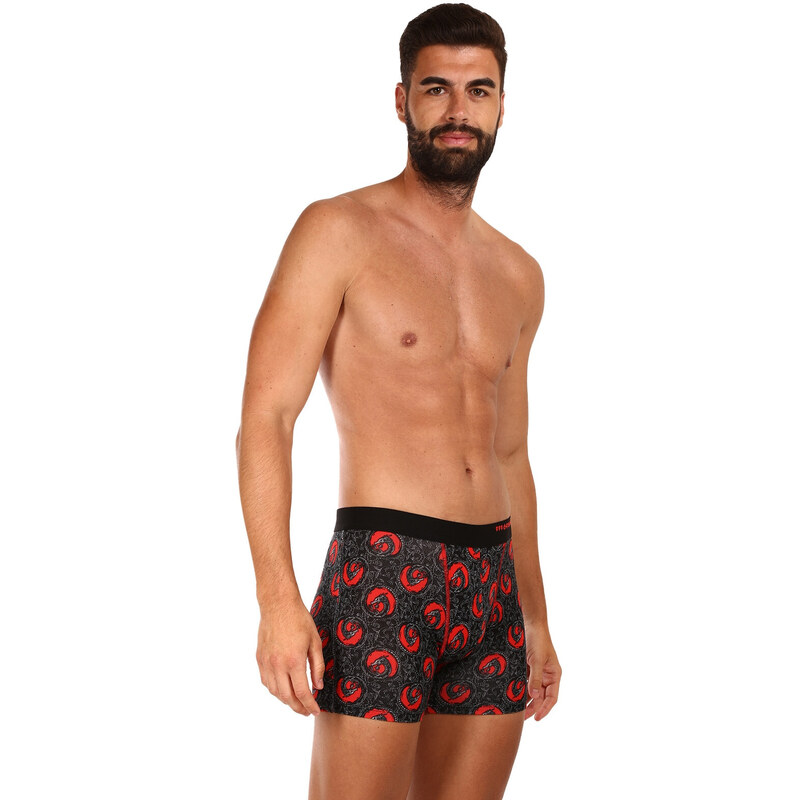 Pánské boxerky 69SLAM fit bamboo dragon dots colton (MPBDDS-BB)