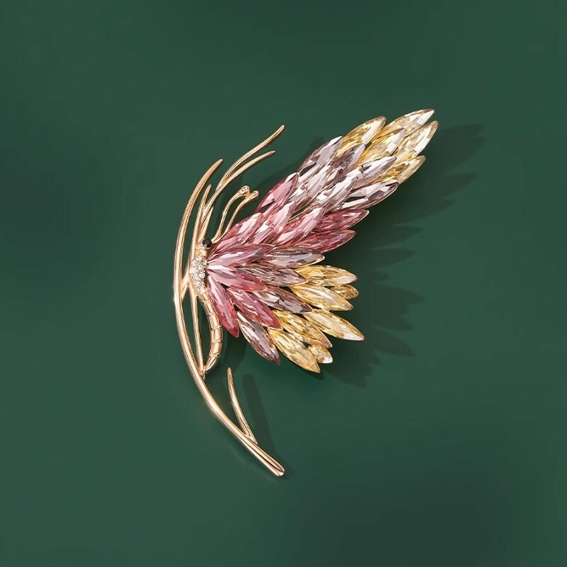 Éternelle Exkluzivní brož Swarovski Elements Josepha - motýl