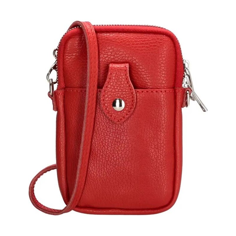 Charm London Červená elegantní kabelka na mobil „Funky“