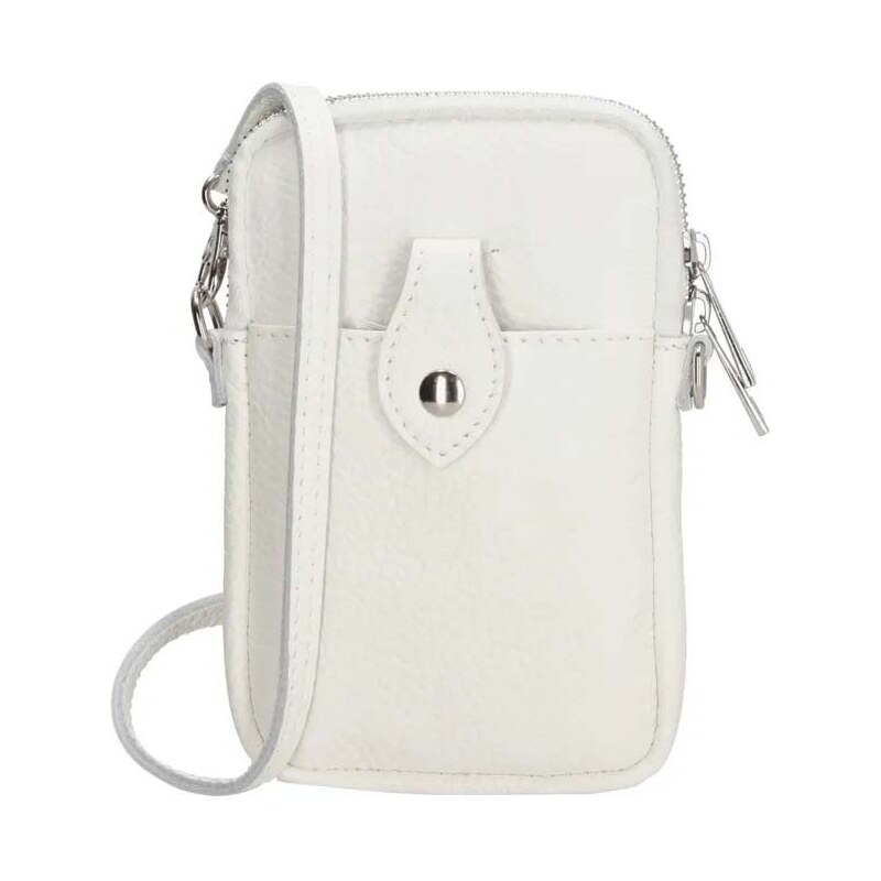 Charm London Bílá elegantní kabelka na mobil „Funky“