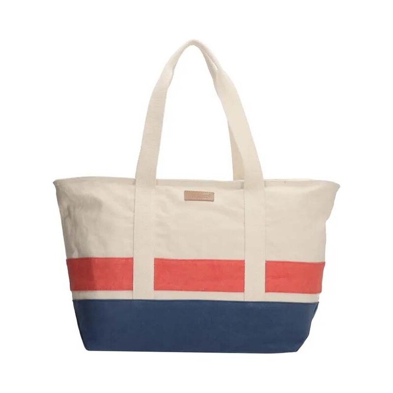 PE-Florence Béžovo-modrá velká plážová taška Sailor 88297059