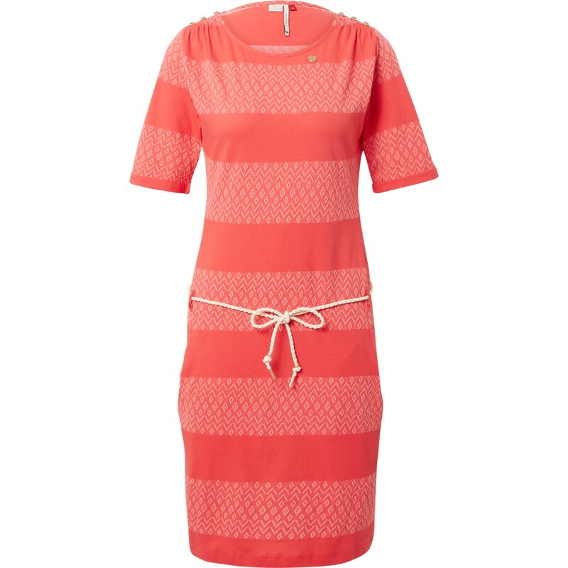 Ragwear Šaty CHEGO melounová / bílá 109459612