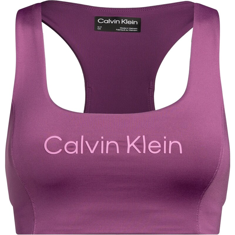 Fitness podprsenka Calvin Klein Medium Support VAE amethyst