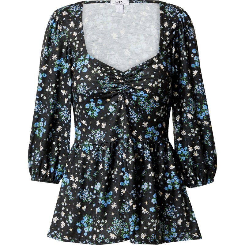 Dorothy Perkins Halenka noční modrá / světlemodrá / světle žlutá