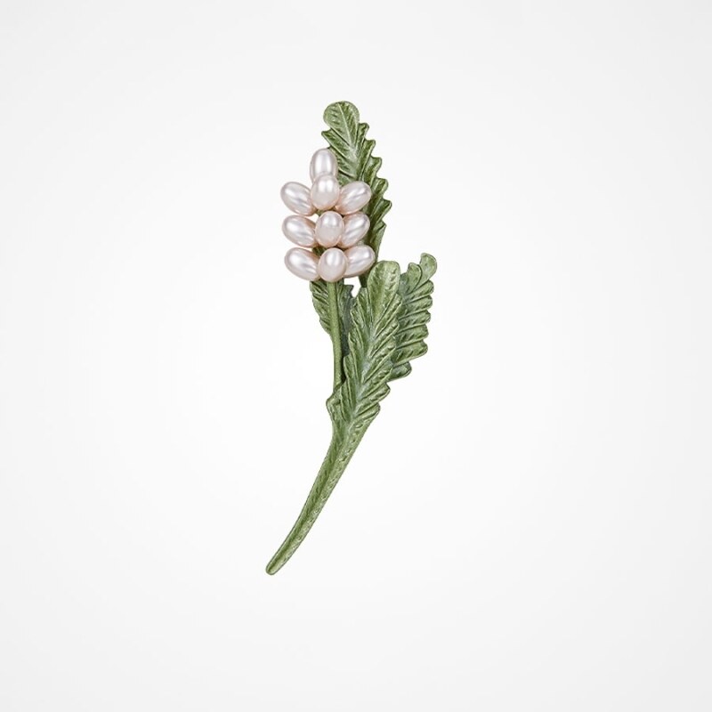 Éternelle Unikátní perlová brož - květina