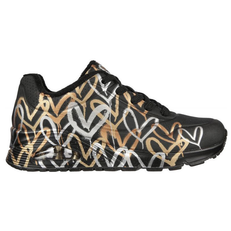 Boty Skechers Uno Metallic Love W 155523/BKGD