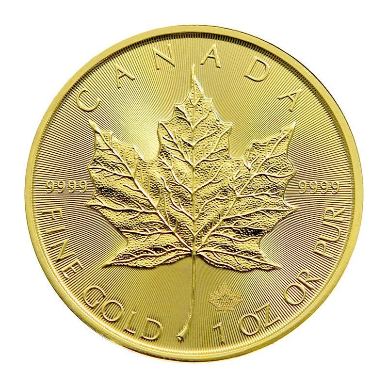 Royal Canadian Mint Maple Leaf Zlatá mince 50 CAD stand 1 oz