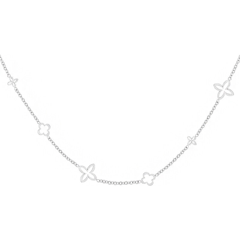 Dámský náhrdelník z chirurgické oceli FLOWERA