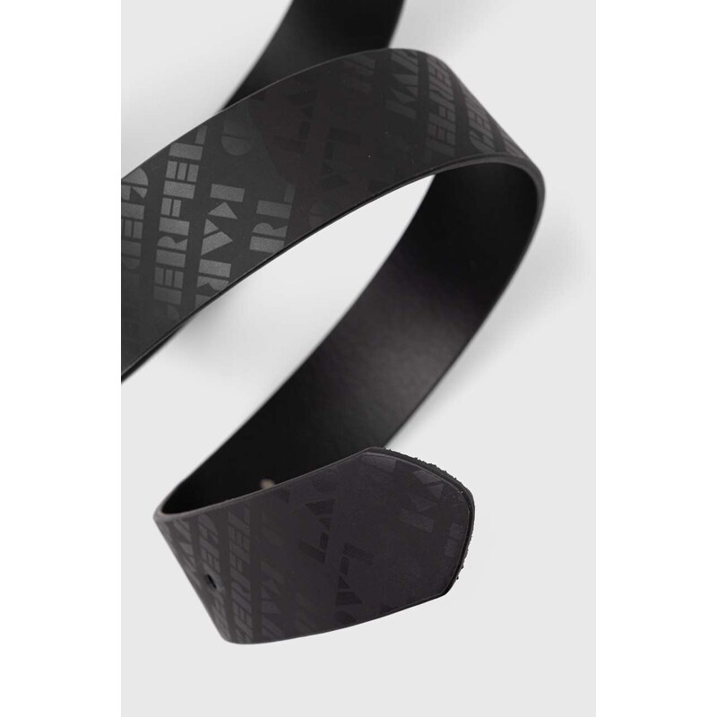 Oboustranný pásek Karl Lagerfeld pánský, černá barva