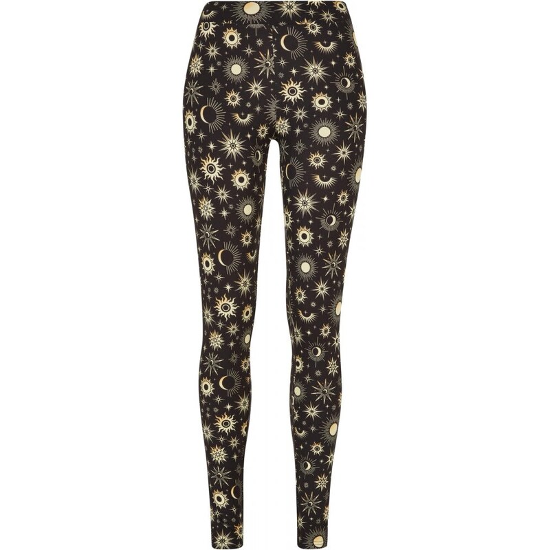 URBAN CLASSICS Ladies Soft AOP Leggings - blacksun 83388669