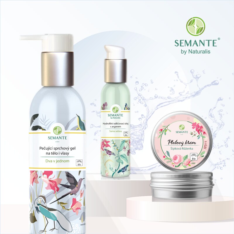 Semante by Naturalis Pečující sprchový gel na tělo i vlasy (Dva v jednom) BIO Semante - 200 ml