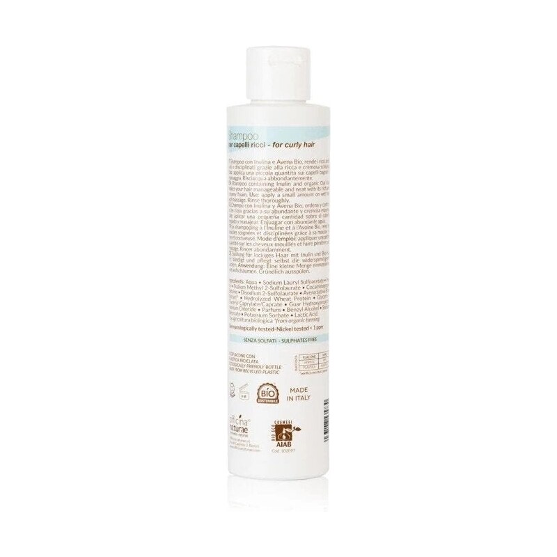 Šampon pro vlnité a kudrnaté vlasy BIO Officina Naturae - 200 ml