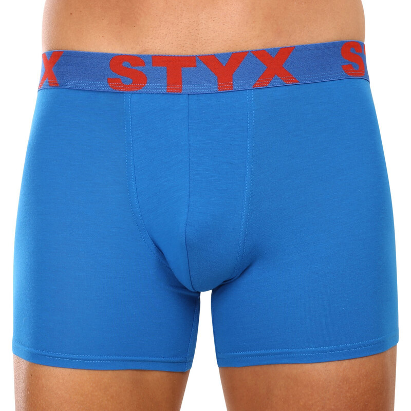 3PACK pánské boxerky Styx long sportovní guma vícebarevné (3U10137)