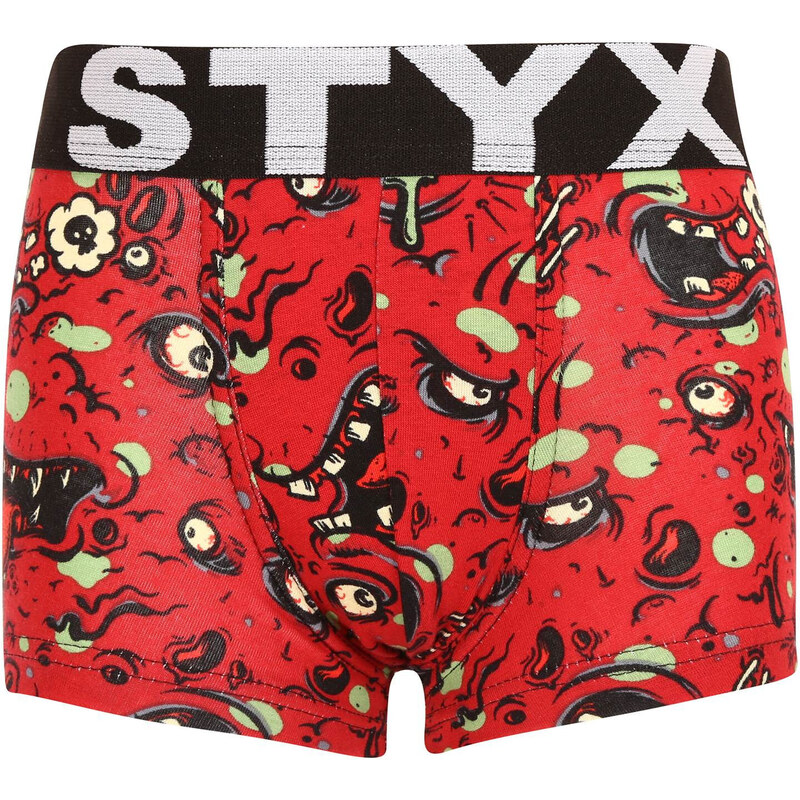 3PACK dětské boxerky Styx art sportovní guma vícebarevné (3GJ12612) 6-8
