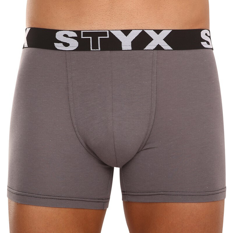 3PACK pánské boxerky Styx long sportovní guma vícebarevné (3U10137)