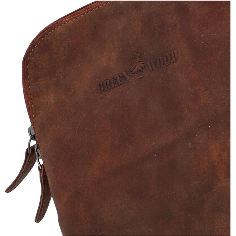 Stylový kožený batoh Green Wood Danter, sandal