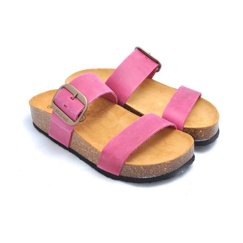 Dámské kožené sandály Plakton 343004 růžová