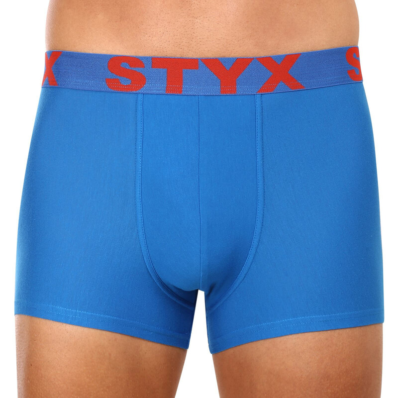 3PACK pánské boxerky Styx sportovní guma nadrozměr modré (3R96879) 5