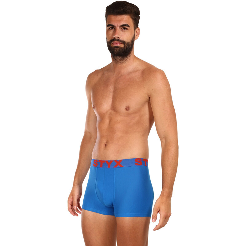 3PACK pánské boxerky Styx sportovní guma vícebarevné (3G10137)