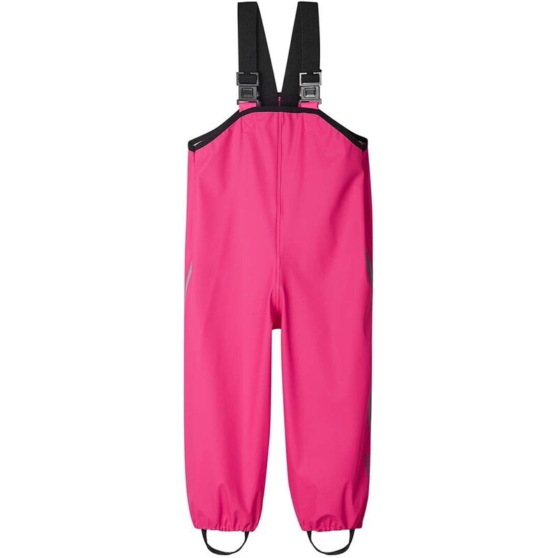 Dětské kalhoty do deště Reima růžová barva