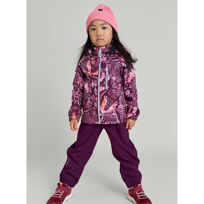 Dětská bunda Reima Vantti fialová barva