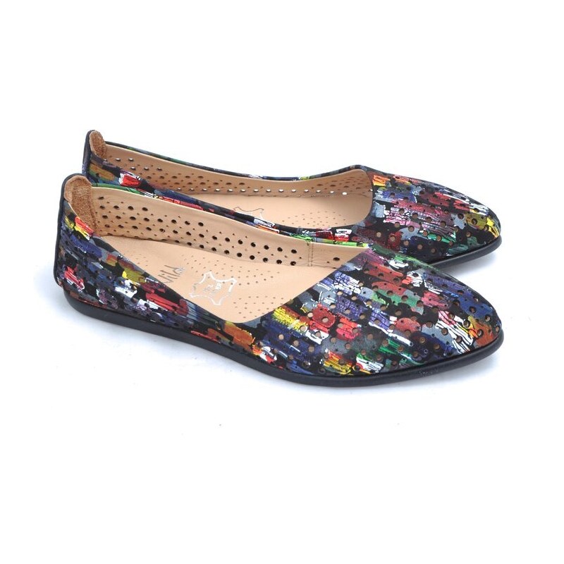 Pestré, veselé balerínky Iberius 158-515 DÍRKOVANÉ Black multicolor 109372247
