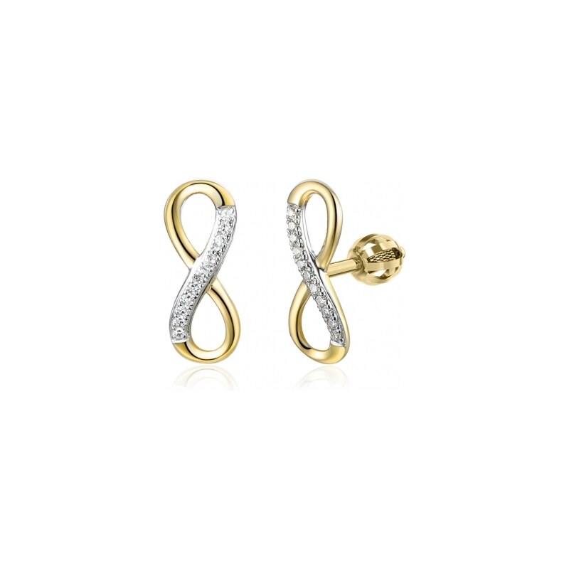 Couple Gems, Diamantové pecky Eternity, kombinované zlato a brilianty, 115487077