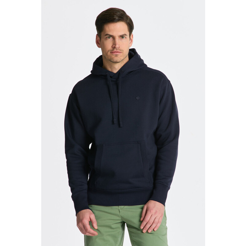 MIKINA GANT D1. ICON G ESSENTIAL SWEAT HOODIE modrá L