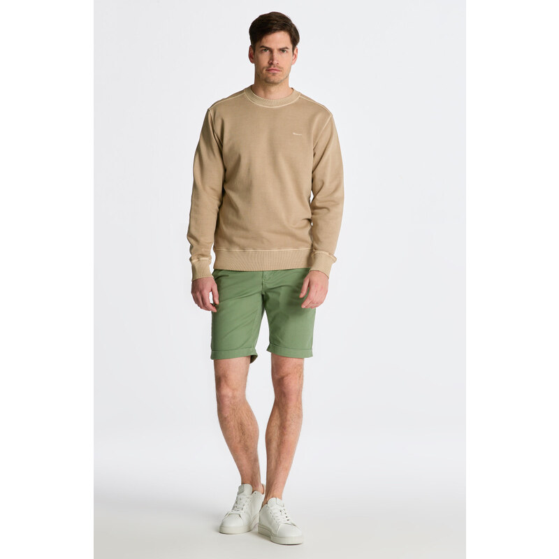 MIKINA GANT SUNFADED C-NECK SWEAT hnědá S