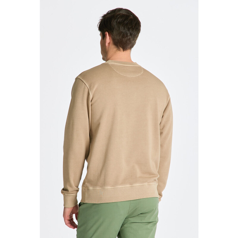 MIKINA GANT SUNFADED C-NECK SWEAT hnědá S