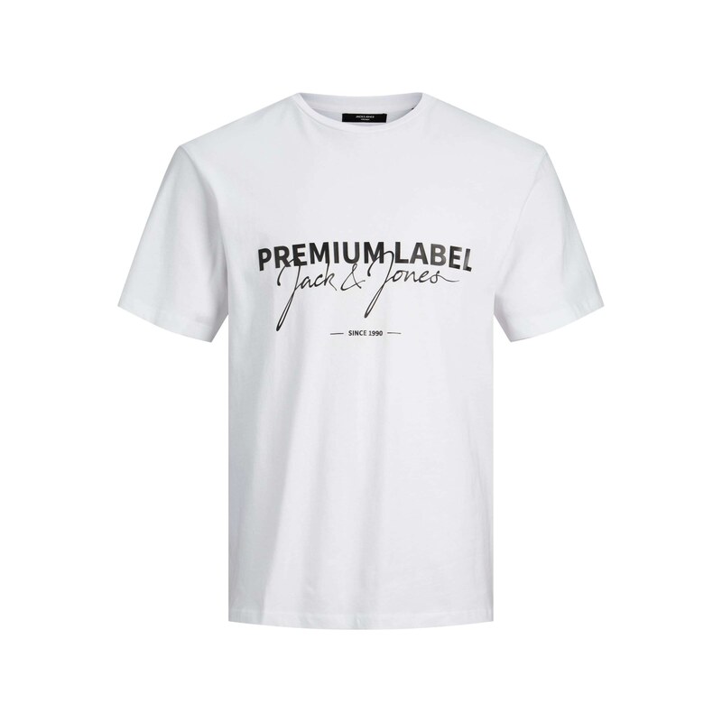 JACK & JONES Tričko černá / bílá