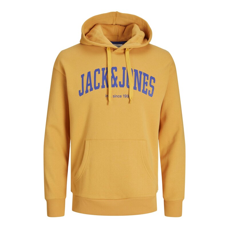 JACK & JONES Mikina JJEJosh indigo / zlatě žlutá