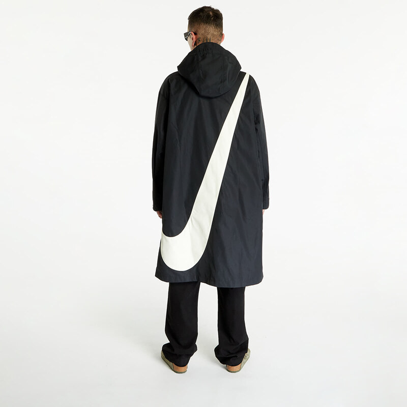 Pánská parka Nike Swoosh Men's Woven Parka Black/ Coconut Milk