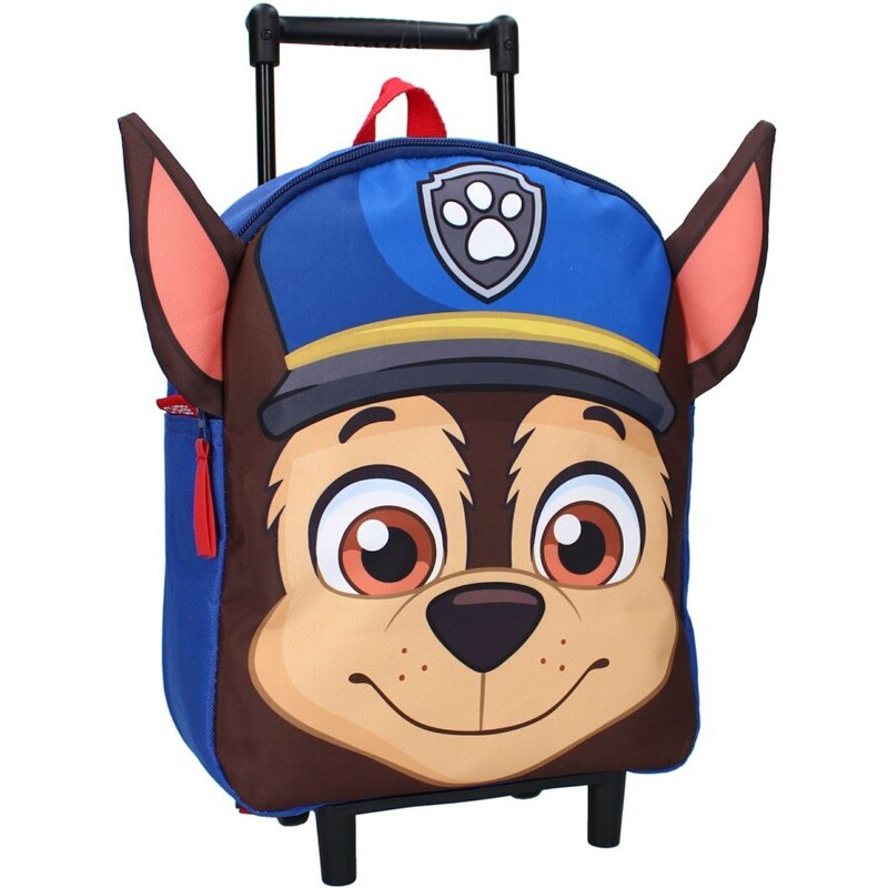 Vadobag Dětský / chlapecký cestovní kufřík na kolečkách Tlapková patrola - Paw Patrol - motiv Chase - 9L