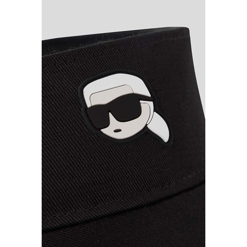 Kšilt Karl Lagerfeld černá barva, s aplikací