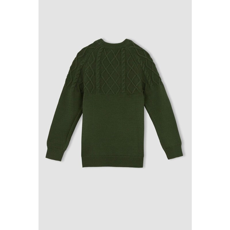 DEFACTO Boy Regular Chino Crew Neck Pullover