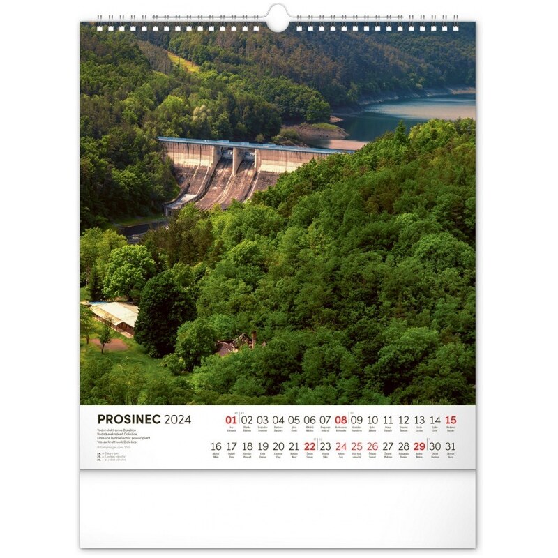 PRESCO GROUP, a.s. Nástěnný kalendář Vodní království 2024 PGN-32437-L-24