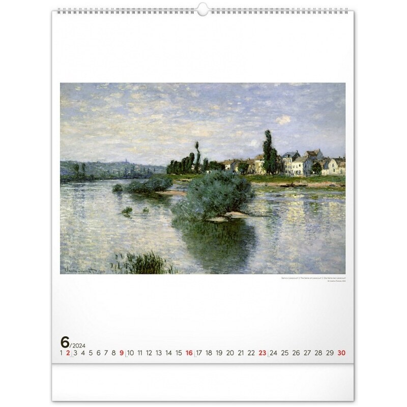 PRESCO GROUP, a.s. Nástěnný kalendář Claude Monet 2024 PGN-32457-L-24