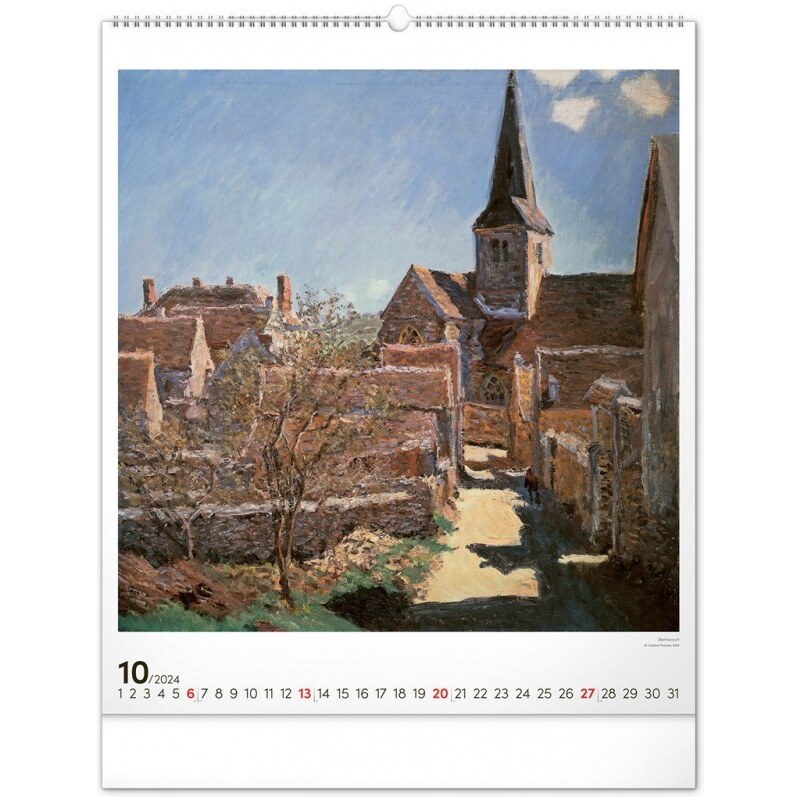 PRESCO GROUP, a.s. Nástěnný kalendář Claude Monet 2024 PGN-32457-L-24