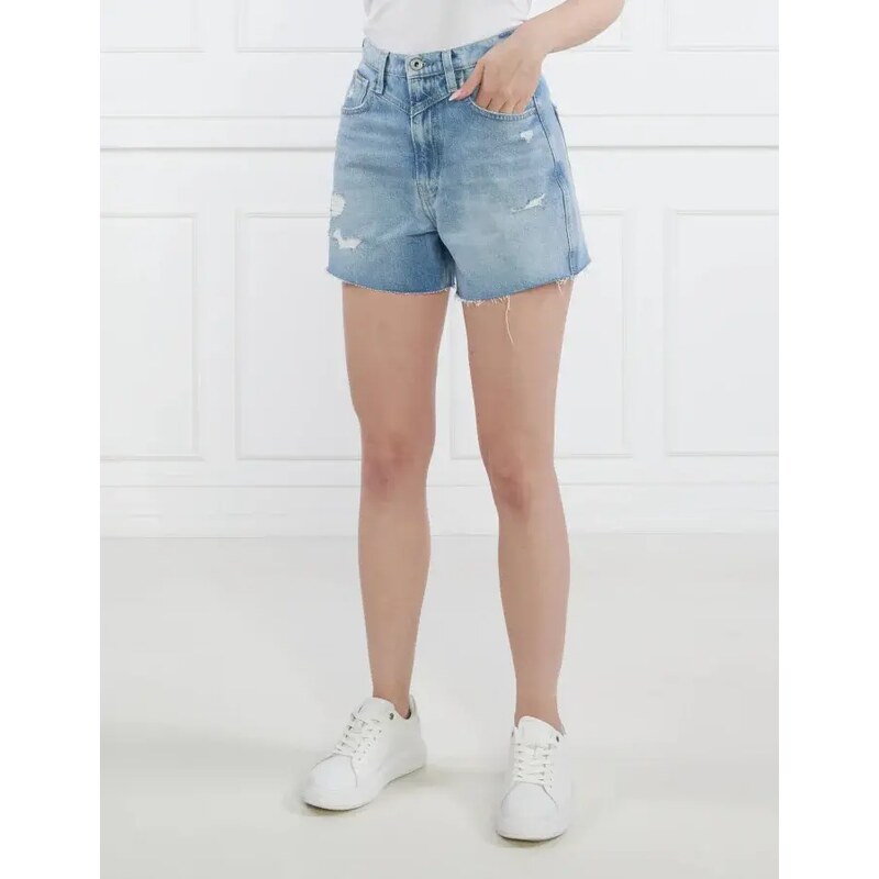 Pepe Jeans London Šortky Rachel | Regular Fit | denim