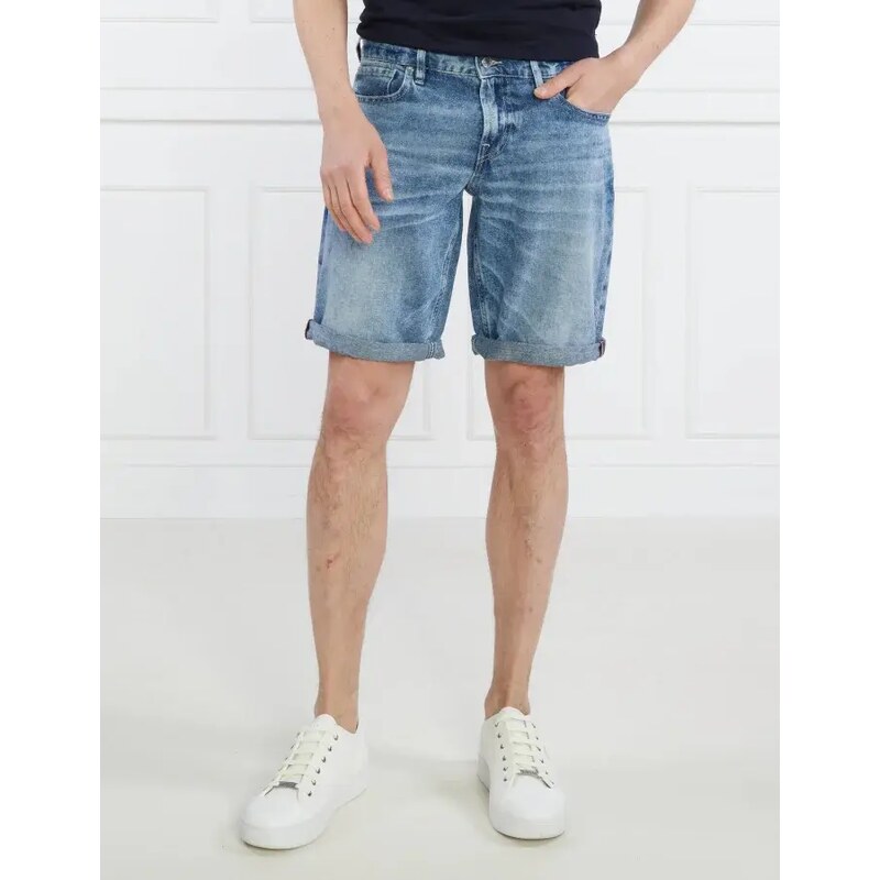 GUESS Šortky SONNY SHORT | Regular Fit přidáním lnu