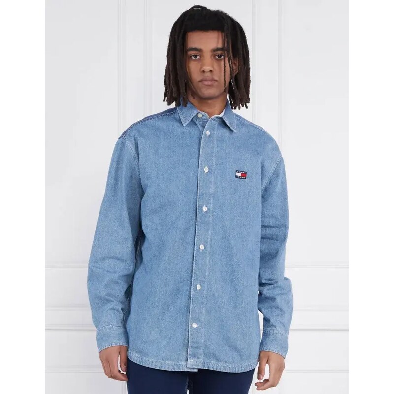 Tommy Jeans Košile TJM OVZ ARCHIVE DENIM OVERSHIRT | Oversize fit