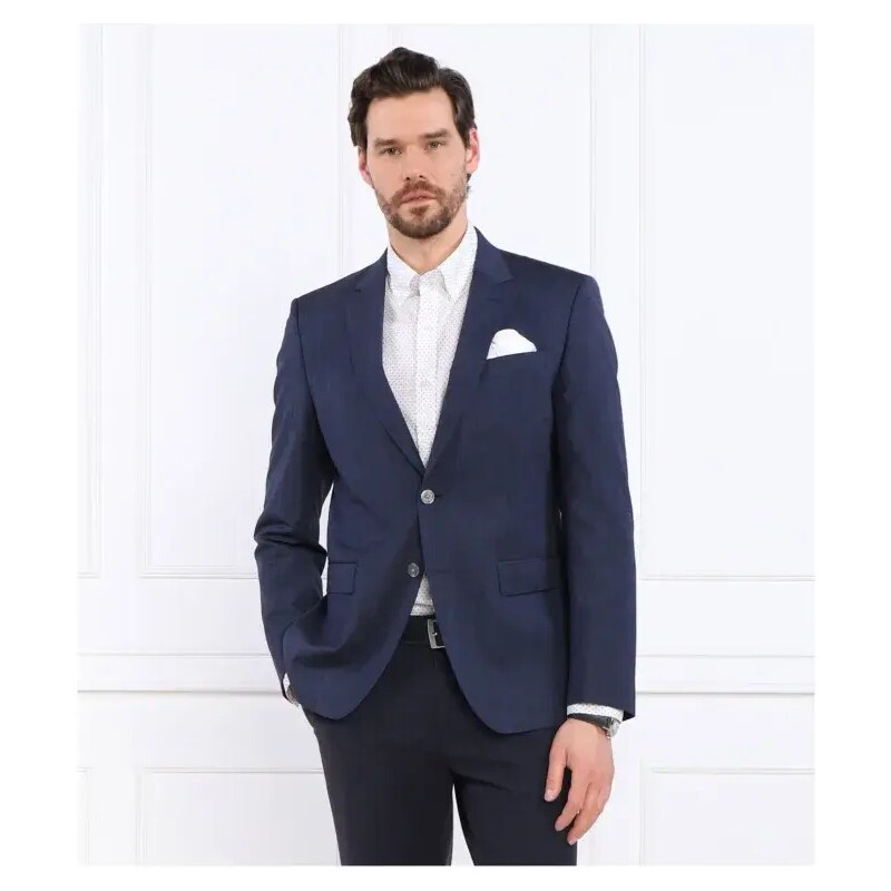 BOSS BLACK vlněná sako h-huge-mm-224 | slim fit