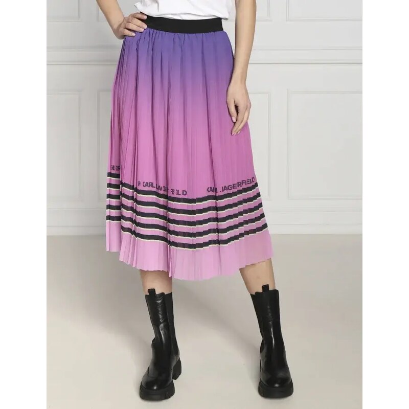 Karl Lagerfeld Sukně striped pleat