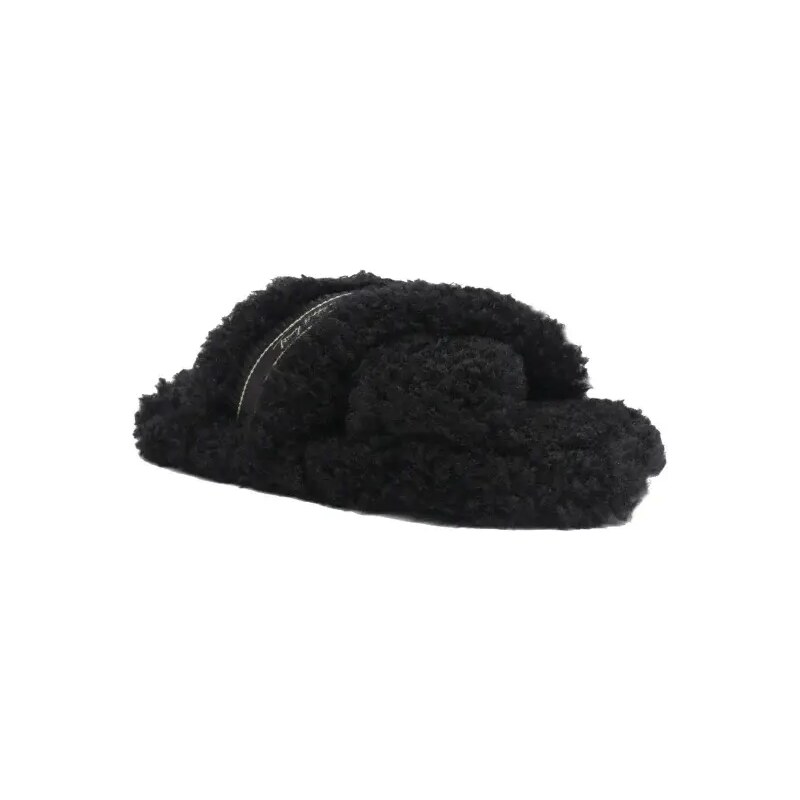 Tommy Hilfiger Domácí obuv SHERPA FUR HOME SLIPPERS STRAPS